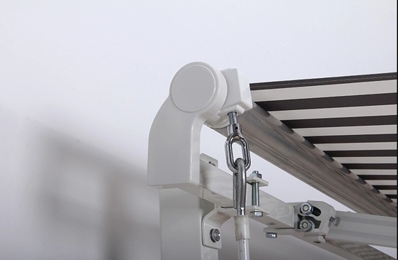 Buitenaf aluminium legering vouwarm terugtrekbaar luifel met duurzaam PU-gecoat zeil