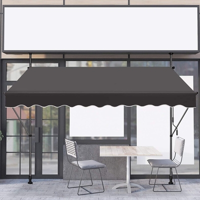 Aluminium frame handmatig terugtrekbaar terrasluik voor balkon hoogte en kanteling verstelbaar
