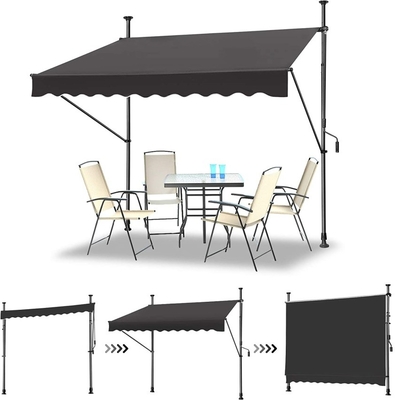 QF-CW Verstelbare hoogte luifels voor zonnebescherming 150/250/300 cm Breed 300*120 cm