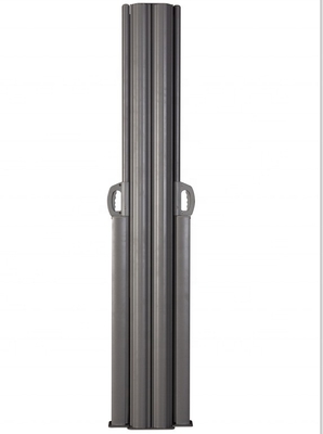 160*600cm Dubbel opneembaar verticaal windscherm Privacyverdeler met aluminium frame