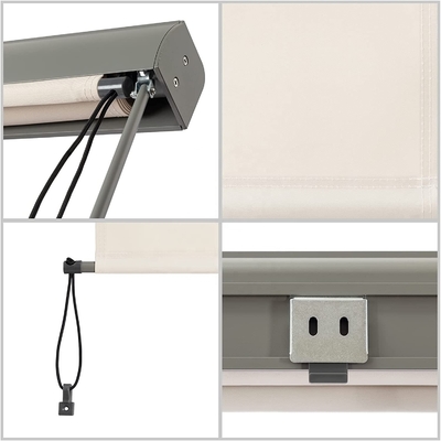 Handmatige bediening Aluminiumframe Verticale buitenste luifels voor balkonen