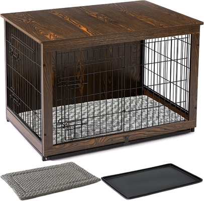 Houten hondenkisten met dubbele deuren in moderne stijl 81*55*67 cm voor huishoudelijk meubilair
