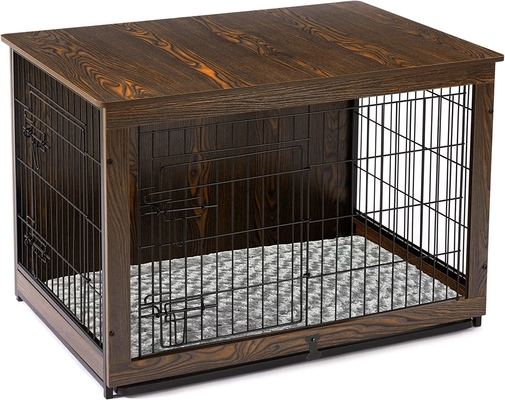 Houten hondenkisten met dubbele deuren in moderne stijl 81*55*67 cm voor huishoudelijk meubilair