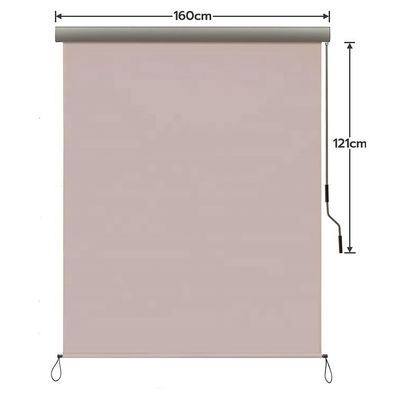 1.6m*2.5m Polyester zeilmateriaal terugtrekbaar waterdicht zonnescherm verticale luifel