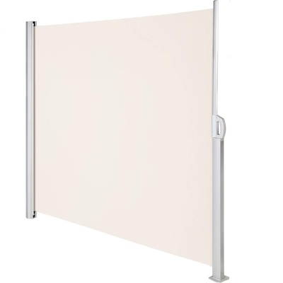 Buitenschuilbare zijkant luifel 63x118 inch met handmatige bediening 100% polyester