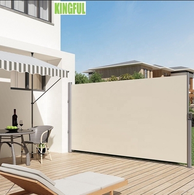 Buitenschuilbare zijkant luifel 63x118 inch met handmatige bediening 100% polyester