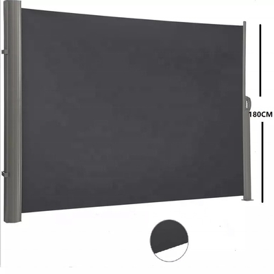 Aftrekbare aluminium behuizing en ondersteuning voor 160*300cm polyesterstof zijscherm
