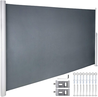 Aftrekbare aluminium behuizing en ondersteuning voor 160*300cm polyesterstof zijscherm