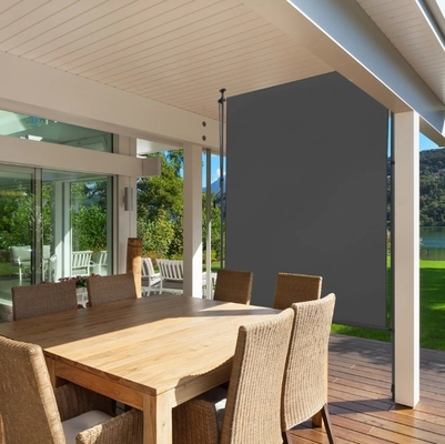 Buiten 120 x 270 cm Polyester zeil uitbreidbaar ondoorzichtig verticaal luifel met handkraan