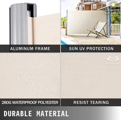 Aluminium uitbreidbaar zonnescherm voor balkon, patio en tuin 160*300cm