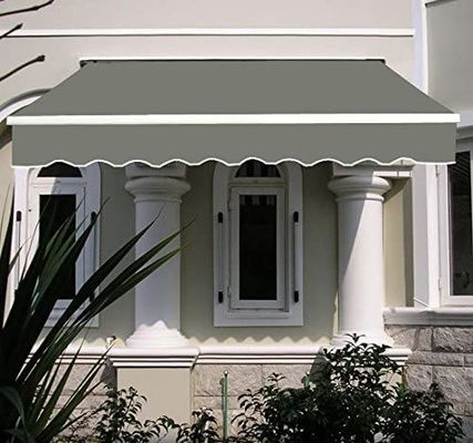 Poedergecoate aluminium frame Buitenaftrekbare luifel 250*200 cm Handmatige zonneluifels