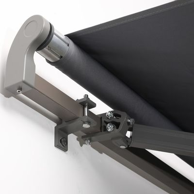 Poedergecoate aluminium frame Buitenaftrekbare luifel 250*200 cm Handmatige zonneluifels