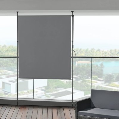 Privacy-scherm Verticale luifel buiten Geen boor nodig 100*270 met poedercoating