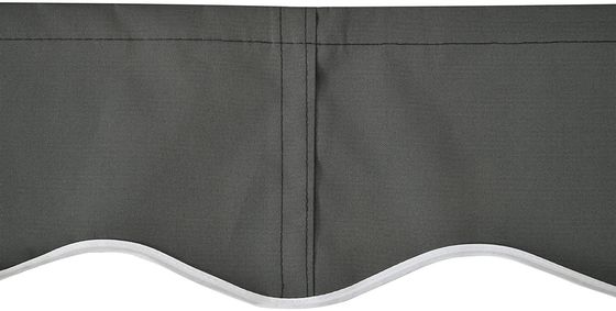 Balkonprivacy-schermdoeken met poedergecoate zeilbekleding en terugtrekbare arm