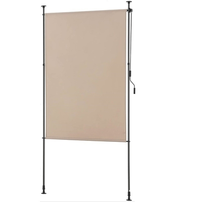 Poedercoated 200x270cm Verticaal Marge Waterbestendig Grijs Stof voor Balkontuin