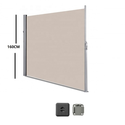300 x 160 cm Aluminium raam zijdelingse luifel voor buitenshuis privacy en bescherming tegen zonneschaduw