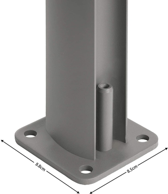 300 x 160 cm Aluminium raam zijdelingse luifel voor buitenshuis privacy en bescherming tegen zonneschaduw
