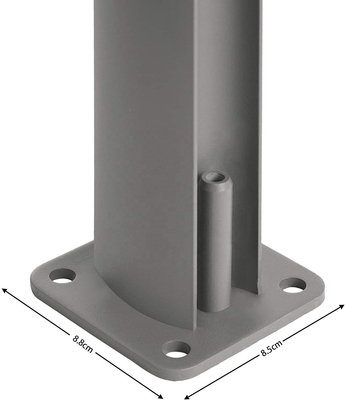 Poedercoating zeil afwerking opneembaar zijdeling voor buitenste patio privacy muren
