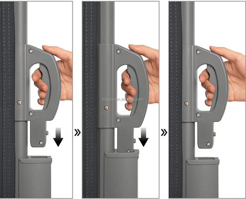 Poedercoating zeil afwerking opneembaar zijdeling voor buitenste patio privacy muren