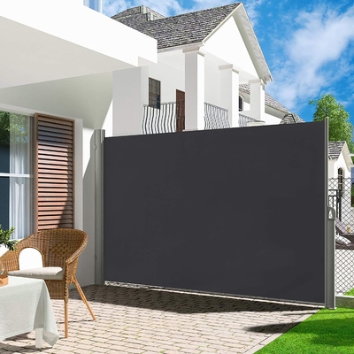 180x300 cm Intrekbare zijdelingse luifel schaduw voor patio Tuin terras Zonne- en waterdicht