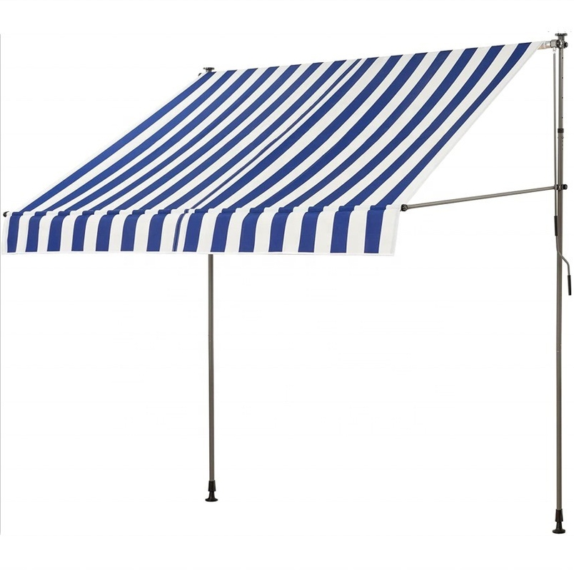 300 cm breed balkonluik Polyester zeilmateriaal Handkraan Zonnebescherming Geen boren