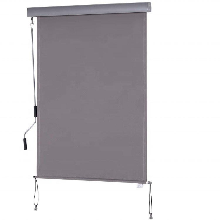 1.6m*2.5m Polyester zeilmateriaal terugtrekbaar waterdicht zonnescherm verticale luifel