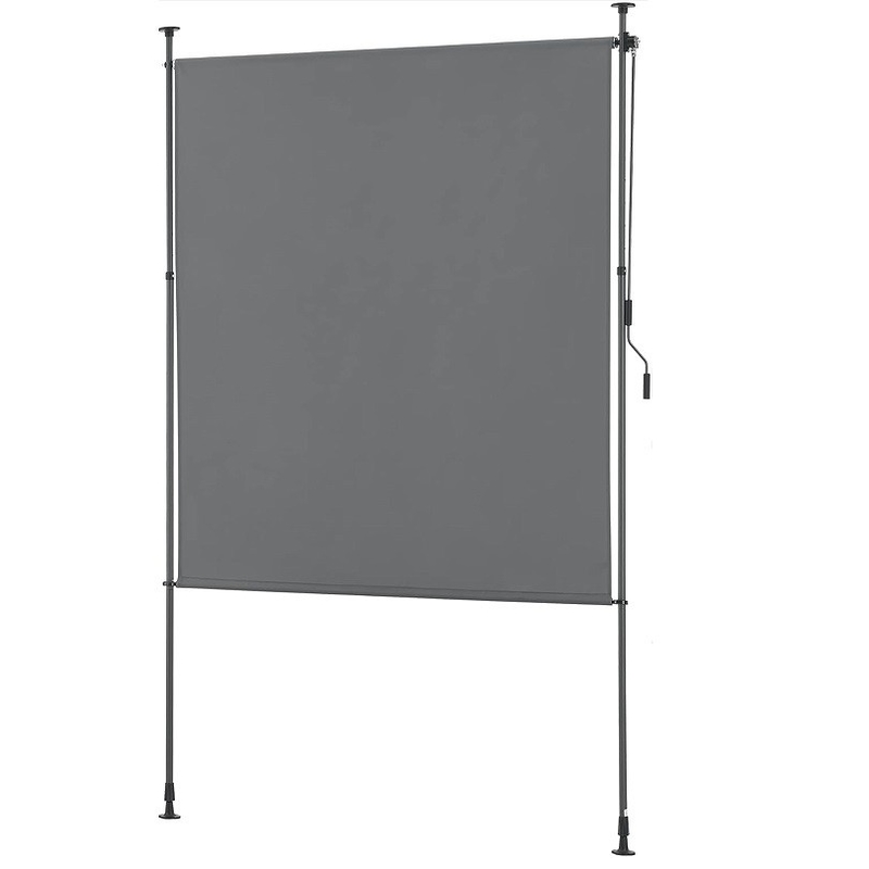 Privacy-scherm Verticale luifel buiten Geen boor nodig 100*270 met poedercoating